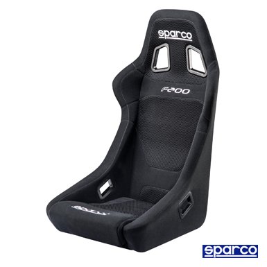 F200 ブラック フルバケットシート - スパルコ（SPARCO）シート・レーシングスーツ・ヘルメット専門店