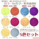カラーtoカラー 紫外線顔料 5色セット (レジン着色顔料)