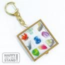 シャカシャカ2 鉱物標本 キーホルダー ハッピースタンド 完成品| シャカシャカキーホルダー HAPPYSTAND 手芸
