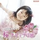つまみ細工キット 桜クリップ 2個 初心者も作れる 作り方説明書つき