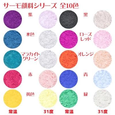 サーモ顔料 緑 （温度で色が変わるレジン着色顔料） - 美和田屋レジン