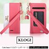 大人気!!iphone6 Klogi 正規品　手帳型　Cute bearバイカラーレザーケース　<全6色>