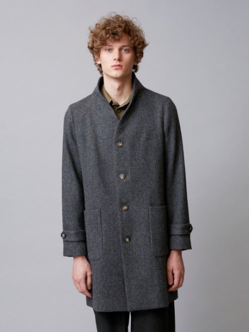 安価 TROVE LASSE COAT ノーカラーコート | wolrec.org