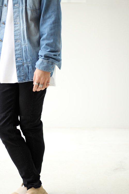 VICTIM [ヴィクティム] PATCH DENIM PANTS＜パッチデニムパンツ