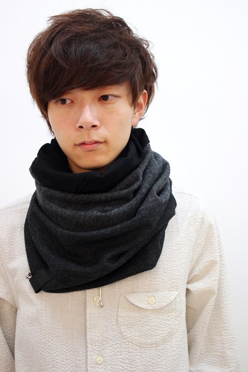 PATRICK STEPHAN [パトリックステファン] Jersey scarf 'fuji' 16AW-A