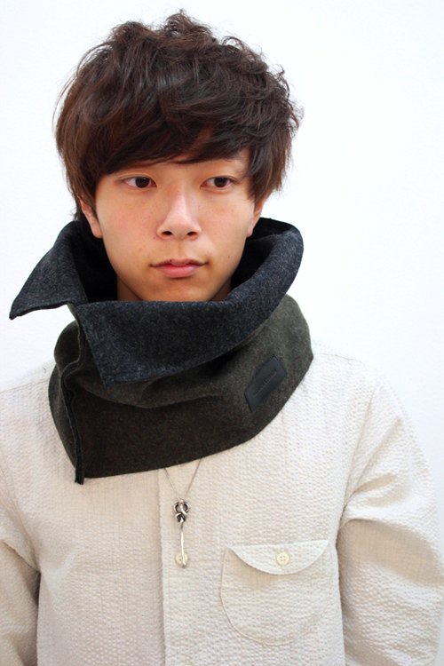 PATRICK STEPHAN [パトリックステファン] Melton scarf 'compact