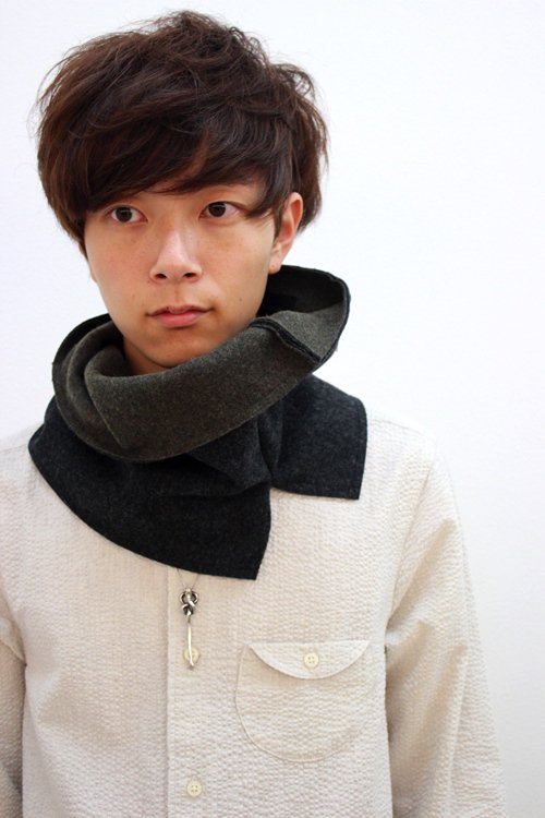 PATRICK STEPHAN [パトリックステファン] Melton scarf 'compact