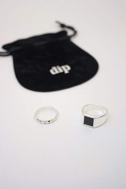 dip [ディップ] square onyx ring ＜スクエアオニキスリング（S