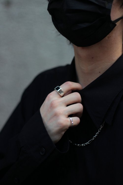 dip [ディップ] square onyx ring ＜スクエアオニキスリング（S