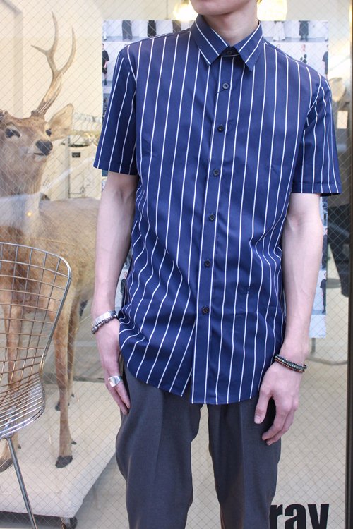 N.HOOLYWOOD [エヌハリウッド] stripe short sleeve shirts