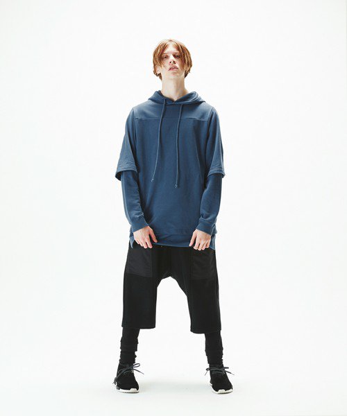 Wizzard REVERSIBLE LAYERED HOODIE - Tシャツ/カットソー(七分/長袖)