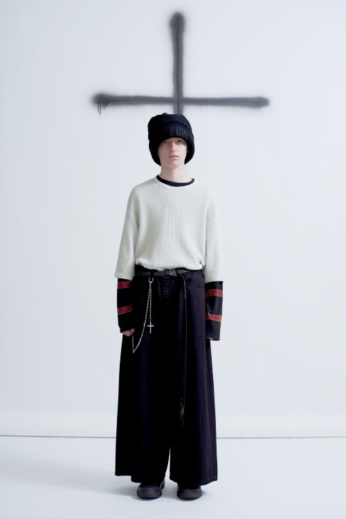 LAD MUSICIAN [ラッドミュージシャン] WEST POINT CROPPED WIDE PANTS