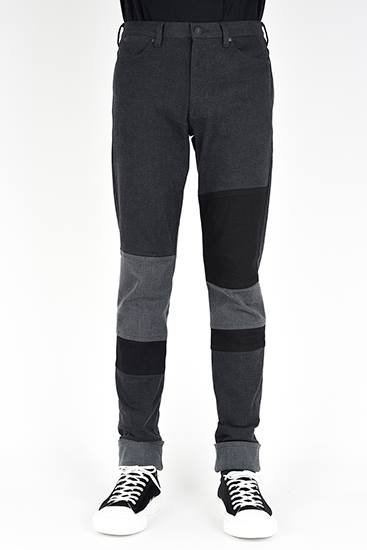 LAD MUSICIAN [ラッドミュージシャン] PATCHWORK SLIM PANTS＜パッチ