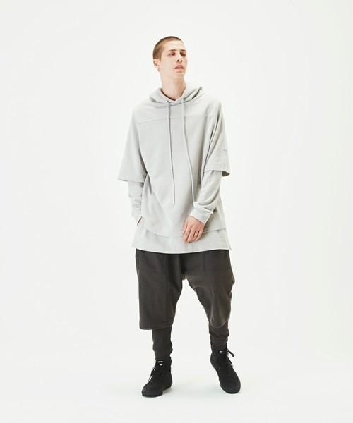 wizzard　レイヤード パンツ　チャコールグレー Wizzard [ウィザード] LAYERED PANTS＜カシミヤウール レイヤード