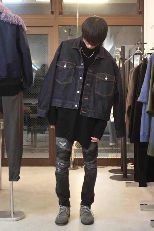 JieDa [ジエダ] WIDE SHORT DENIM JACKET＜ワイドショートデニム