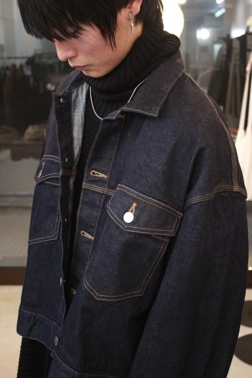 JieDa 18AW DENIM SHORT JACKET - Gジャン/デニムジャケット