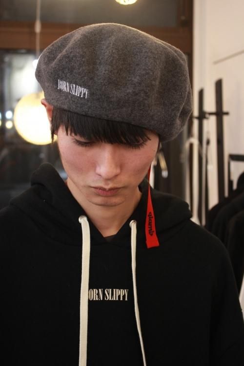 Glamb グラム Oscar Beret オスカービッグベレー帽 グレー チャコール Glamb グラム Oscar Beret オスカービッグベレー帽 グレー チャコール
