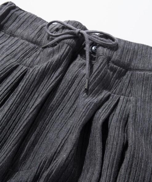 送料無料 glamb [グラム] GB0118 / MN14 : Loose pants＜プリーツワイド パンツ