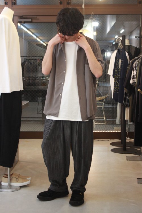 TROVE [トローヴ] VALO WIDE SHIRT ＜高密度シフォン 開襟ワイドシャツ