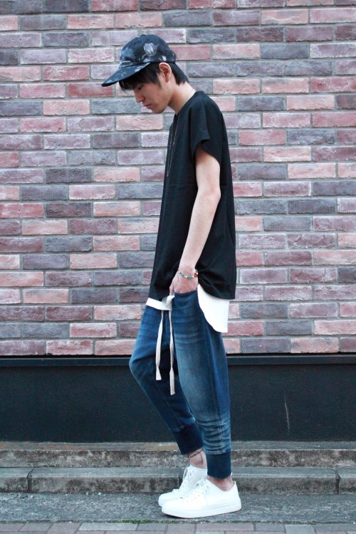 glamb [グラム] GB0118 / P14 : Dion cropped knit denim＜ディオン