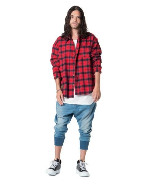 glamb [グラム] GB0118 / P14 : Dion cropped knit denim