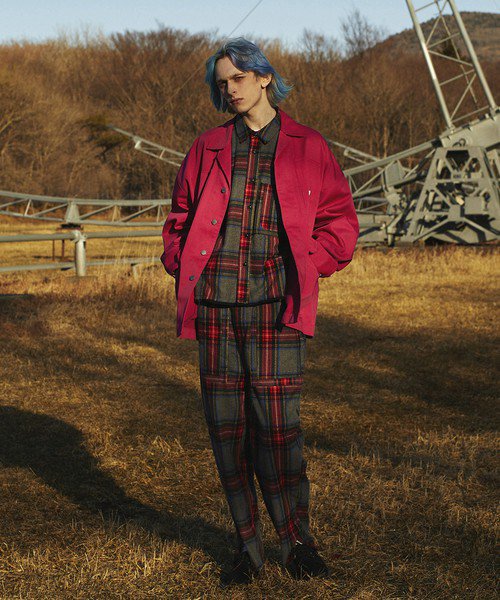 JieDa [ジエダ] CUT OFF FLANNEL SHIRT ＜カットオフフランネルシャツ