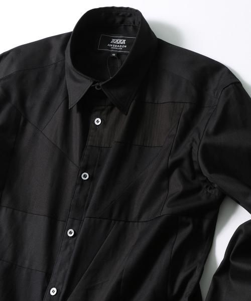 ANREALAGE [アンリアレイジ] PANEL PATCHWORK SHIRT ＜パネルパッチ
