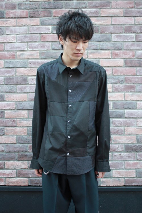 ANREALAGE [アンリアレイジ] PANEL PATCHWORK SHIRT ＜パネルパッチ