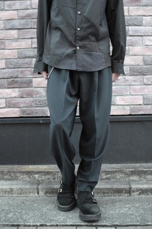 LAD MUSICIAN [ラッドミュージシャン] WOOL GABARDINE 2TUCK TAPERED