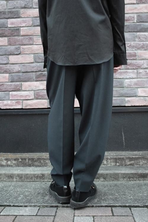 LAD MUSICIAN [ラッドミュージシャン] WOOL GABARDINE 2TUCK TAPERED 