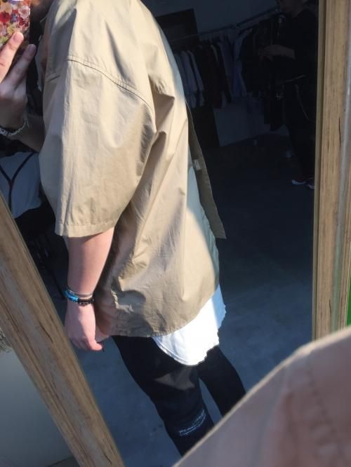 JieDa [ジエダ] ASYMMETRY WIDE SHIRT ＜アシンメトリーワイドシャツ 