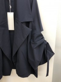 my beautiful landlet [マイビューティフルランドレット] tropical cloth coat ＜トロピカルクロスコート＞ ネイビー