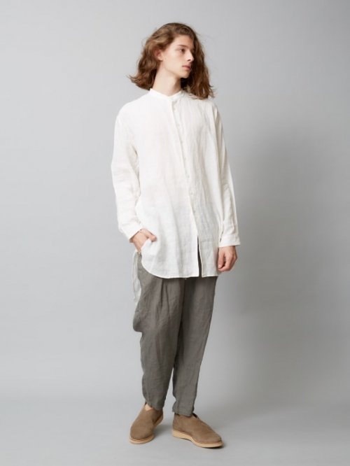 TROVE [トローヴ] MAALARI LONG SHIRT ＜バンドカラーロングシャツ ...