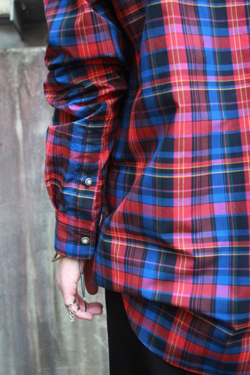 ANREALAGE [アンリアレイジ] CRAZY CHECK PANEL PATCHWORK SHIRT