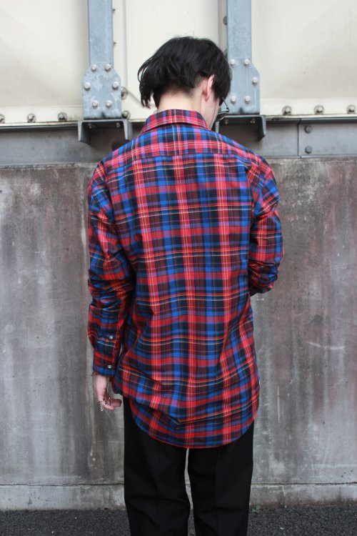 ANREALAGE [アンリアレイジ] CRAZY CHECK PANEL PATCHWORK SHIRT