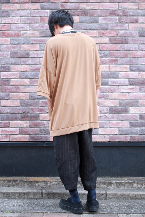 my beautiful landlet [マイビューティフルランドレット] stripe linen wide easy pants＜ストライプリネン  ワイドイージーパンツ＞ ブラックストライプ