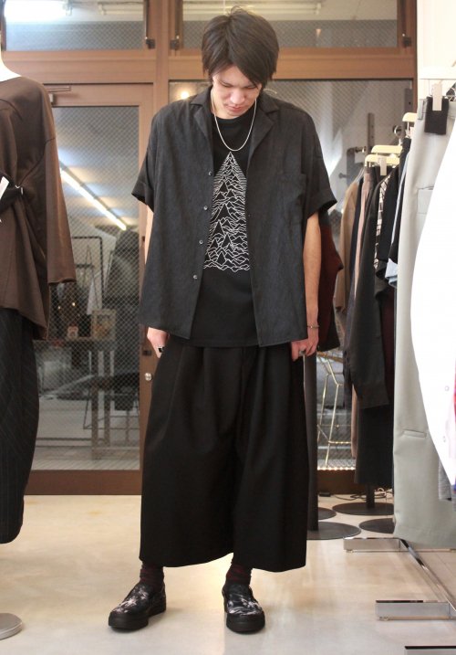 TROVE [トローヴ] VALO WIDE SHIRT ＜シャンブレーワイドシャツ＞ ブラック