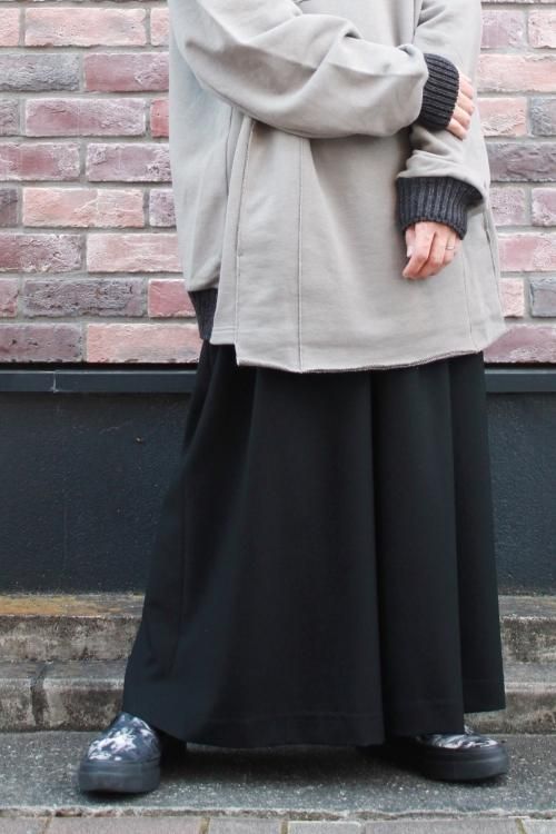 LAD MUSICIAN [ラッドミュージシャン] WOOL GABARDINE GATHER FLARE ...