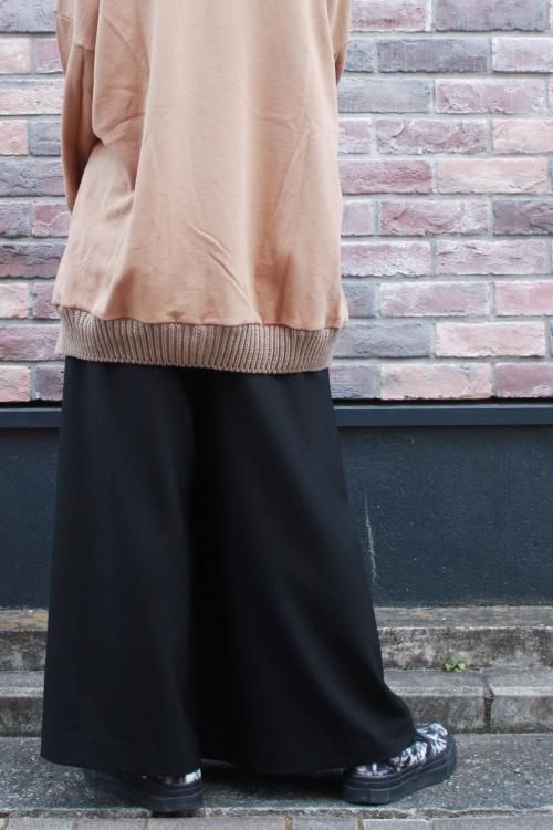 LAD MUSICIAN [ラッドミュージシャン] WOOL GABARDINE GATHER FLARE 