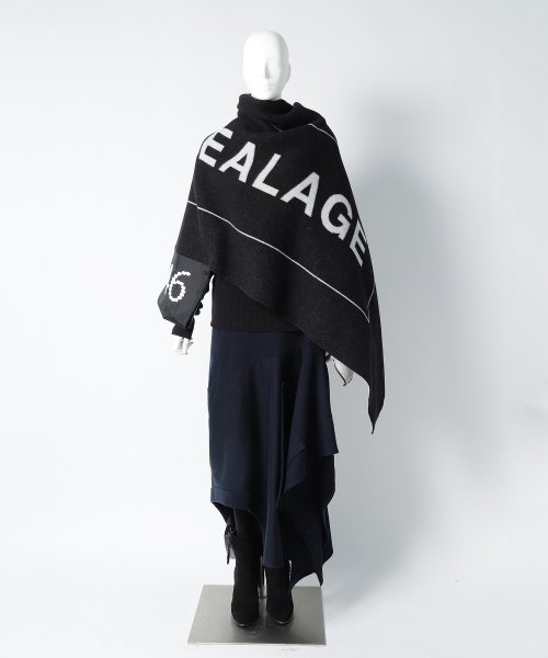 ANREALAGE [アンリアレイジ] ZOOM NAME LABEL STOLE 2019AW ＜ズーム 