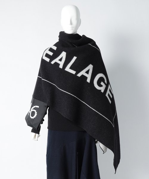 ANREALAGE [アンリアレイジ] ZOOM NAME LABEL STOLE 2019AW ＜ズーム 