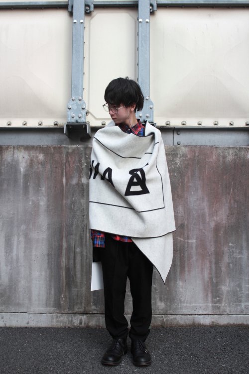 ANREALAGE [アンリアレイジ] ZOOM NAME LABEL STOLE 2019AW ＜ズーム 
