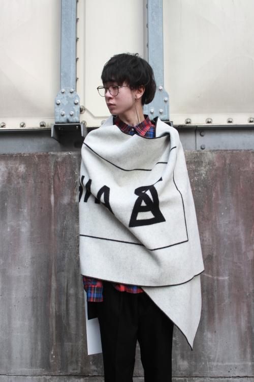 ANREALAGE ZOOM NAME LABEL STOLE 2019AW