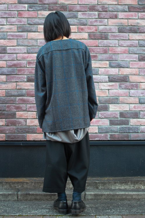 VICTIM [ヴィクティム] HALF ZIP CHECK SHIRTS ＜ハーフジップチェック