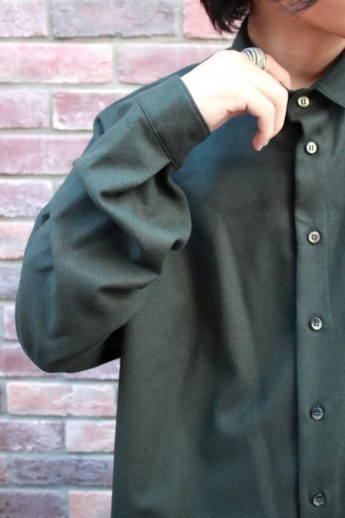 TROVE [トローヴ] UNI WIDE WOOL SHIRT(NEW SPEC) ＜ワイド