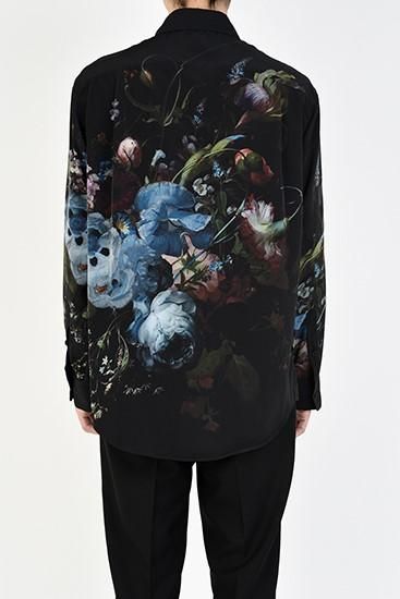 LAD MUSICIAN [ラッドミュージシャン] DECHINE FLOWER STANDARD SHIRT ＜デシンフラワースタンダードシャツ＞  2219-115 ベーシックカラー