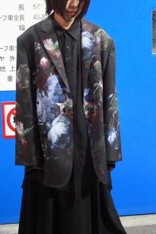 LAD MUSICIAN [ラッドミュージシャン] WOOL GABARDINE FLOWER BIG