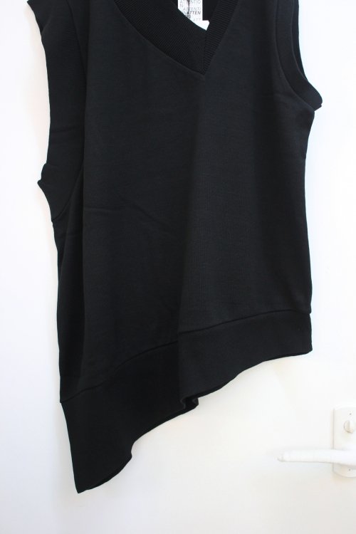 ANREALAGE [アンリアレイジ] SIDE ANGLE KNIT VEST 2020SS ＜サイド 