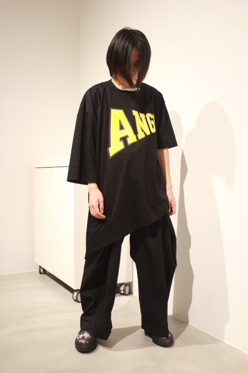 2020SS予約】ANREALAGE [アンリアレイジ] SIDE ANGLE PRINT TEE SHIRT