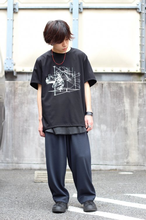 ANREALAGE [アンリアレイジ] LOW ANGLE PRINT TEE SHIRT 2020SS ＜ロー